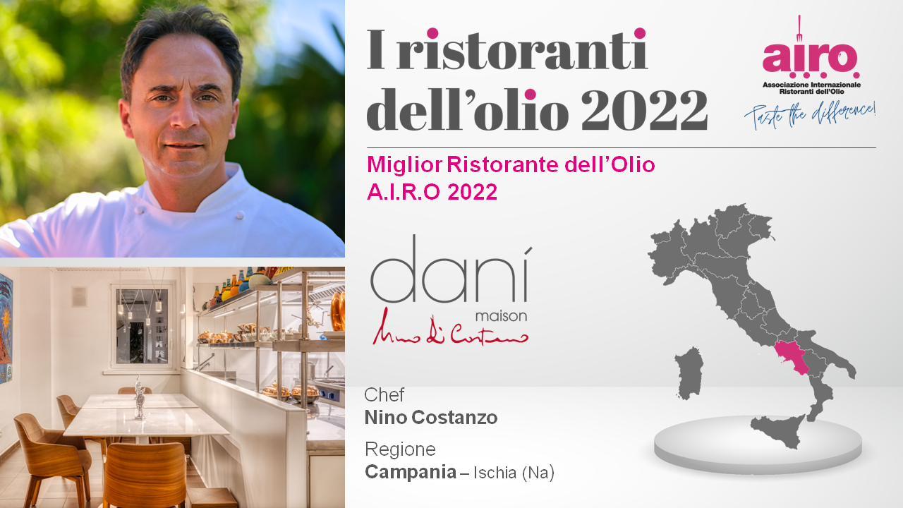 Taste the Difference 2022  AIRO premia I migliori ristoranti e la migliore pizzeria dell’olio, oltre alle produzioni olearie di eccellenza del 2022